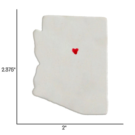 Flagstaff Ceramic Magnet for Fridge - Unique Handmade Arizona State Decor Gift