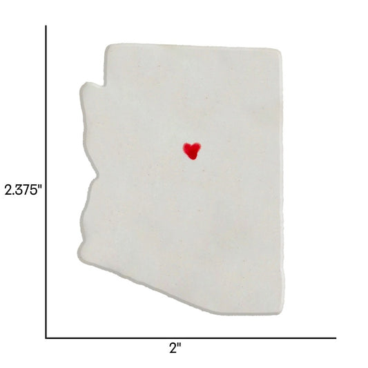 Sedona Ceramic Magnet for Fridge - Unique Handmade Arizona State Decor Gift