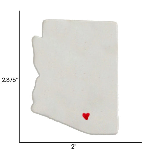 Tucson Ceramic Magnet for Fridge - Unique Handmade Arizona State Decor Gift