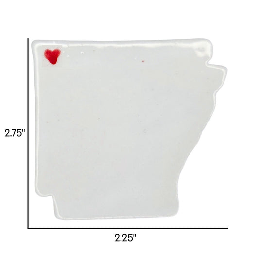 Bentonville Ceramic Magnet - Handmade Arkansas Souvenir with Heart Design