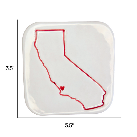 San Luis Obispo Handcrafted Ceramic Coaster Set of 4 | Unique California Gift