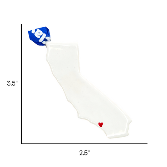 Los Angeles Ceramic Christmas Ornament - Handcrafted California Holiday Gift