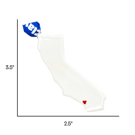 Newport Beach Ceramic Christmas Ornament - Handcrafted California Holiday Gift