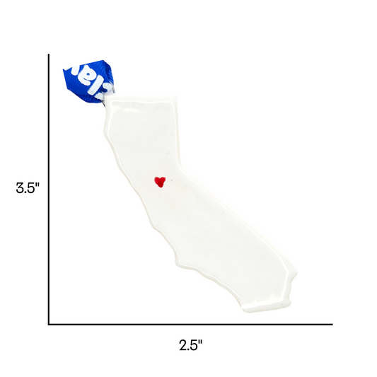 Sacramento Ceramic Christmas Ornament - Handcrafted California Holiday Gift