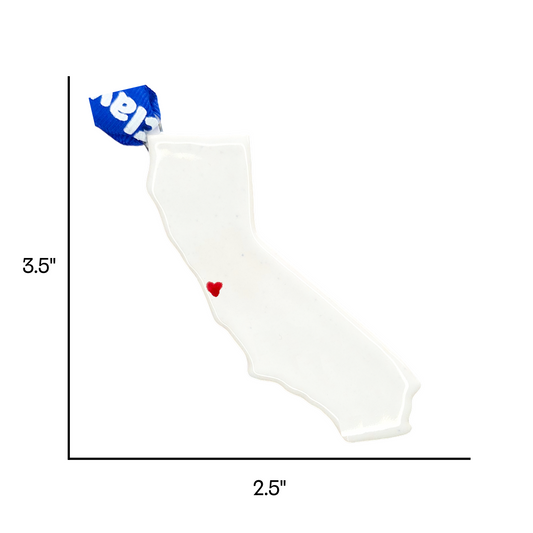 San Jose Ceramic Christmas Ornament - Handcrafted California Holiday Gift