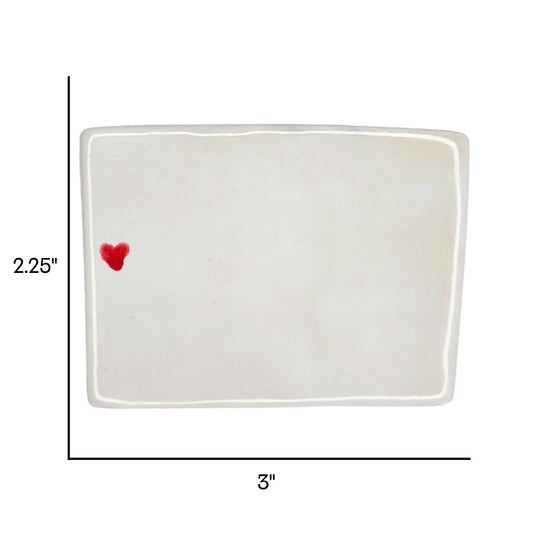 Grand Junction Ceramic Magnet - Handmade Colorado Souvenir with Heart Design