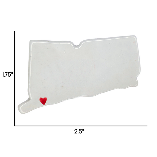 Bridgeport Ceramic Magnet for Fridge - Unique Handmade Connecticut Souvenir Gift