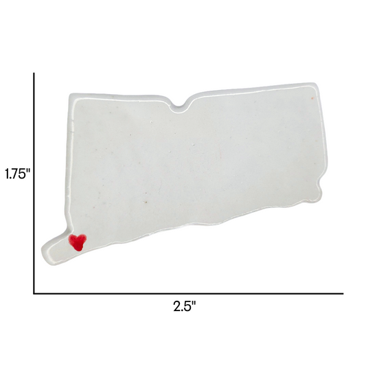 Norwalk Ceramic Magnet for Fridge - Unique Handmade Connecticut Souvenir Gift