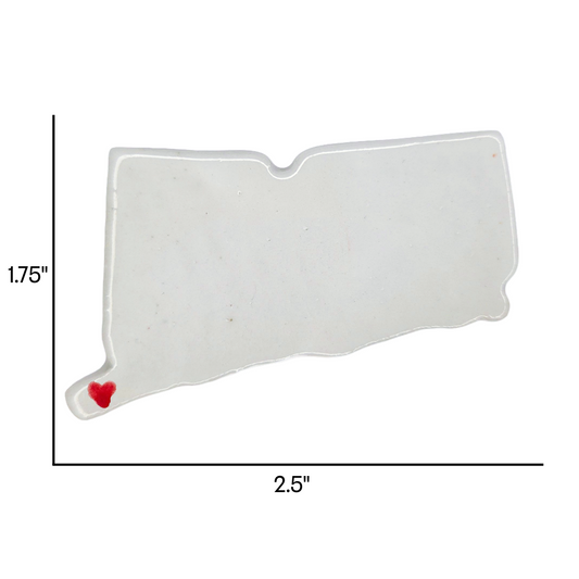 Stamford Ceramic Magnet for Fridge - Unique Handmade Connecticut Souvenir Gift