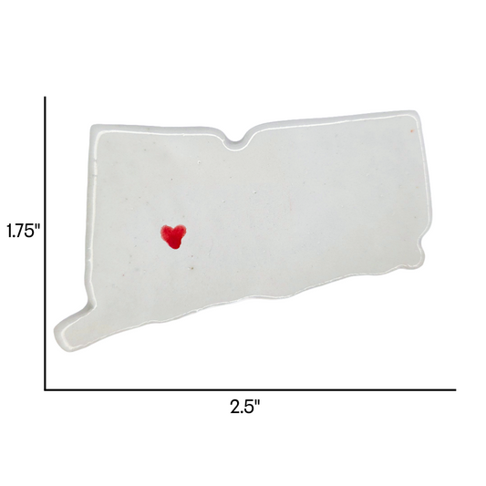 Waterbury Ceramic Magnet for Fridge - Unique Handmade Connecticut Souvenir Gift