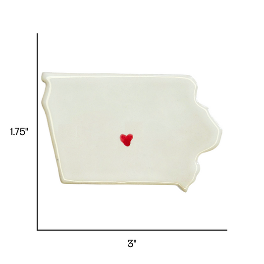 Ankeny Ceramic Magnet for Fridge - Handmade Iowa State Decor Gift