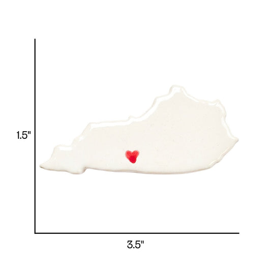 Bowling Green Ceramic Magnet for Fridge - Handcrafted Kentucky State Decor Gift