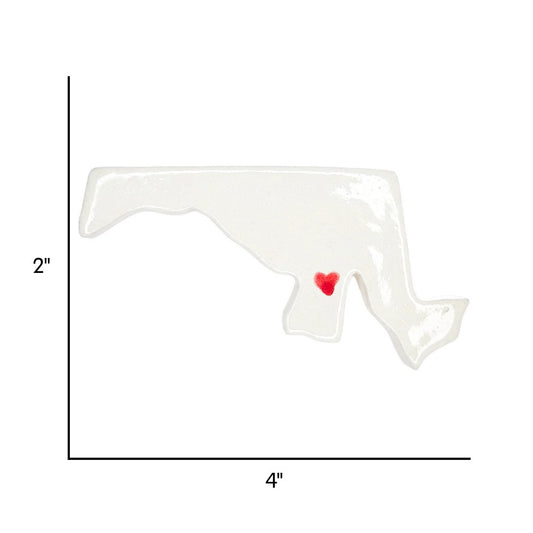 Annapolis Ceramic Magnet for Fridge - Handcrafted Maryland State Decor Gift