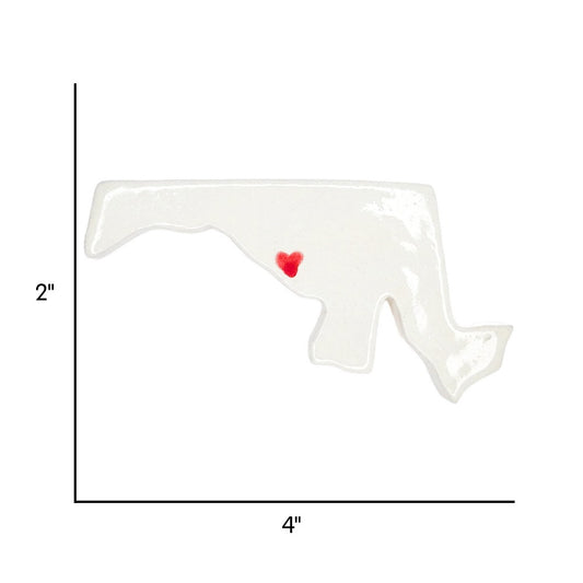 Bethesda Ceramic Magnet for Fridge - Handcrafted Maryland State Decor Gift