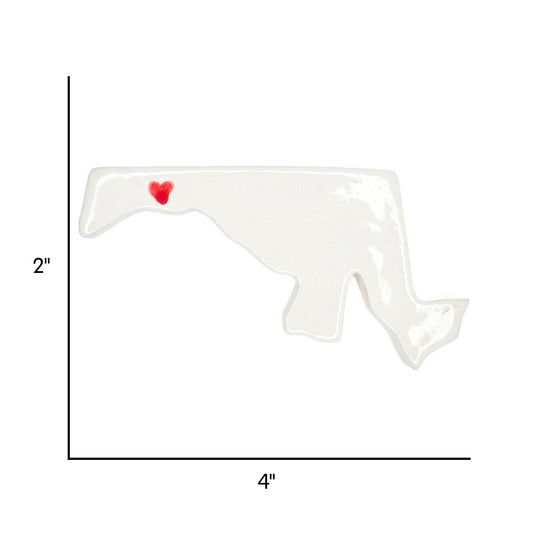 Cumberland Ceramic Magnet for Fridge - Handcrafted Maryland State Decor Gift