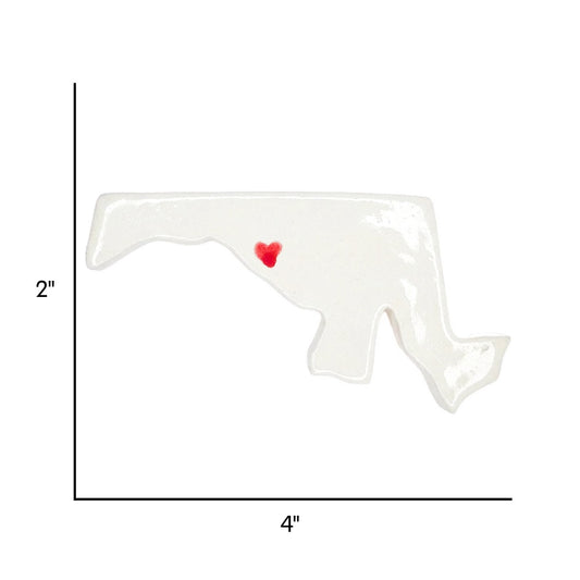 Fredrick Ceramic Magnet for Fridge - Handcrafted Maryland State Decor Gift