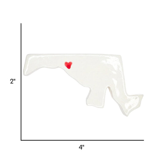 Hagerstown Ceramic Magnet for Fridge - Handcrafted Maryland State Decor Gift