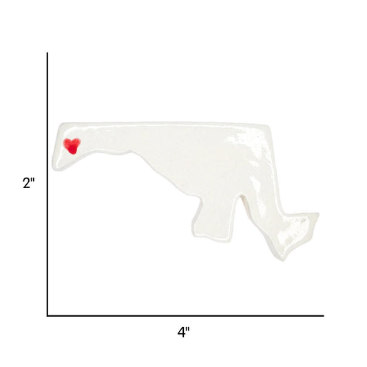 Oakland Ceramic Magnet for Fridge - Handcrafted Maryland State Decor Gift