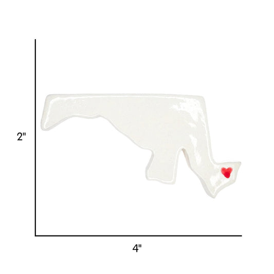 Ocean City Ceramic Magnet for Fridge - Handcrafted Maryland State Decor Gift