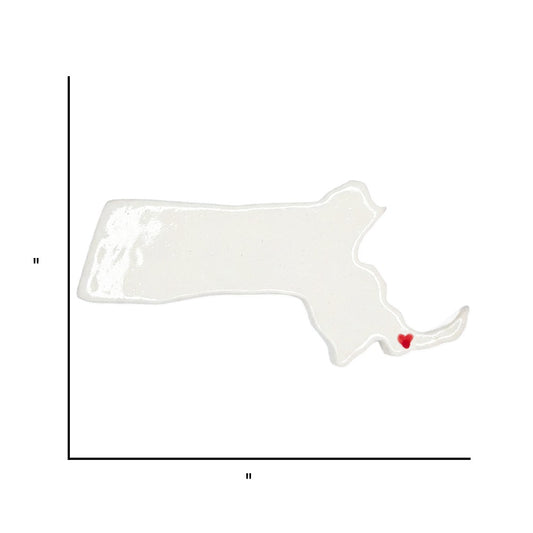 Barnstable Ceramic Magnet for Fridge - Handcrafted Massachusetts State Decor Gift