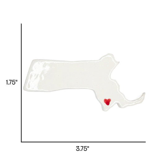 New Bedford Ceramic Magnet for Fridge - Handcrafted Massachusetts State Decor Gift