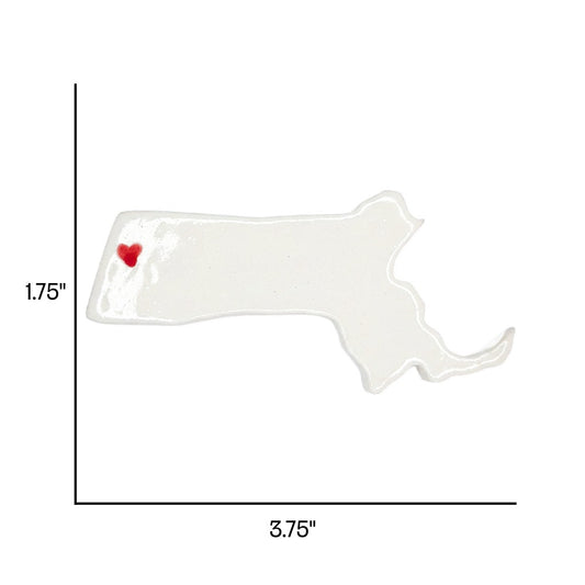 Pittsfield Ceramic Magnet for Fridge - Handcrafted Massachusetts State Decor Gift