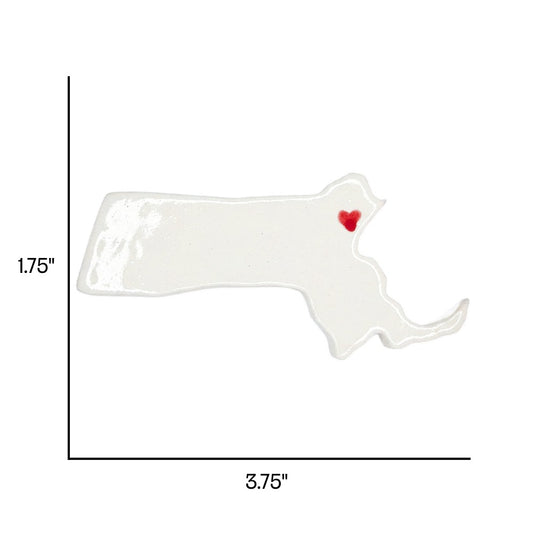 Salem Ceramic Magnet for Fridge - Handcrafted Massachusetts State Decor Gift