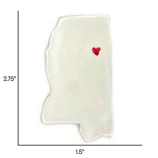 Starkville Ceramic Magnet for Fridge - Unique Handmade Mississippi State Decor Gift