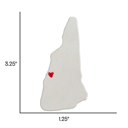 Hanover Ceramic Magnet for Fridge - Handmade New Hampshire Dartmouth Gift