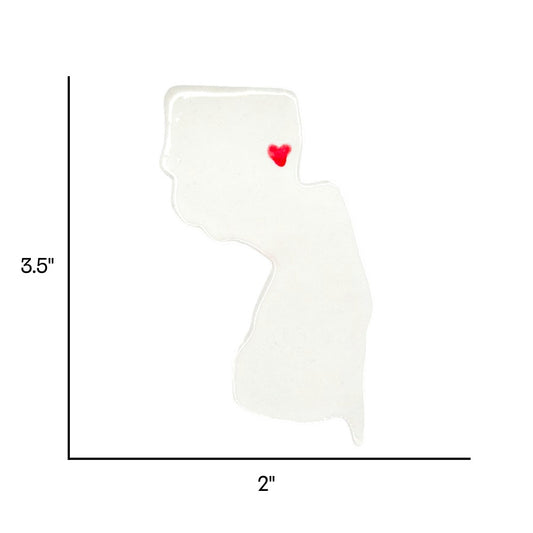 Hoboken Ceramic Magnet for Fridge - Handcrafted New Jersey State Decor Gift