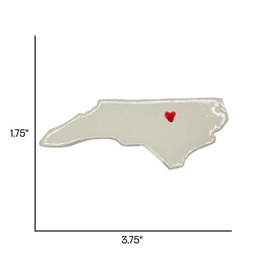 Durham Ceramic Magnet for Fridge - Handcrafted North Carolina State Decor Gift