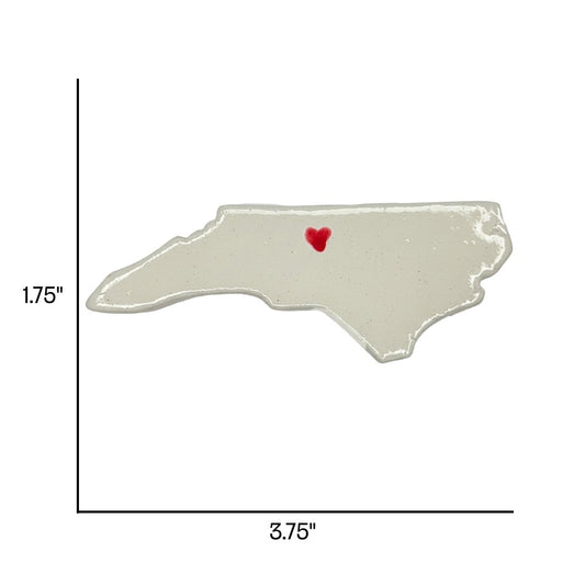 Greensboro Ceramic Magnet for Fridge - Handcrafted North Carolina State Decor Gift