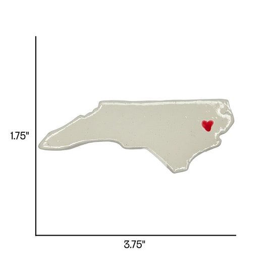 Greenville Ceramic Magnet for Fridge - Handcrafted North Carolina State Decor Gift