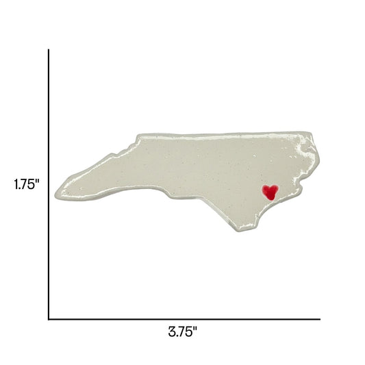 Jacksonville Ceramic Magnet for Fridge - Handcrafted North Carolina State Decor Gift