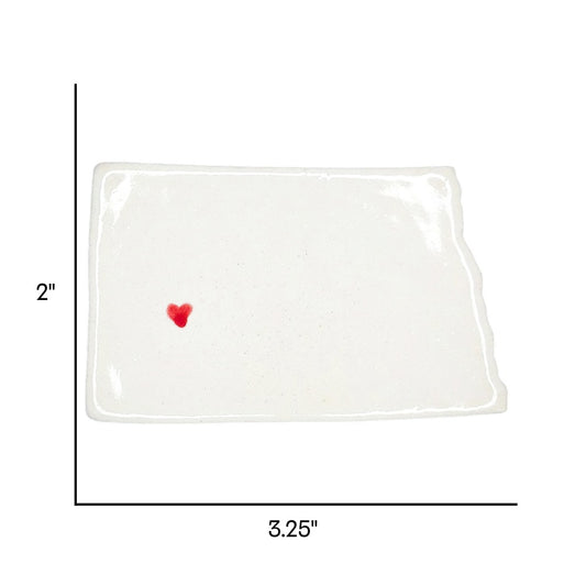 Dickinson Ceramic Magnet for Fridge - Handcrafted North Dakota State Decor Gift