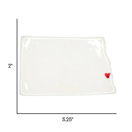 Fargo Ceramic Magnet for Fridge - Handcrafted North Dakota State Decor Gift