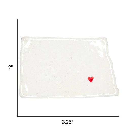 Jamestown Ceramic Magnet for Fridge - Handcrafted North Dakota State Decor Gift