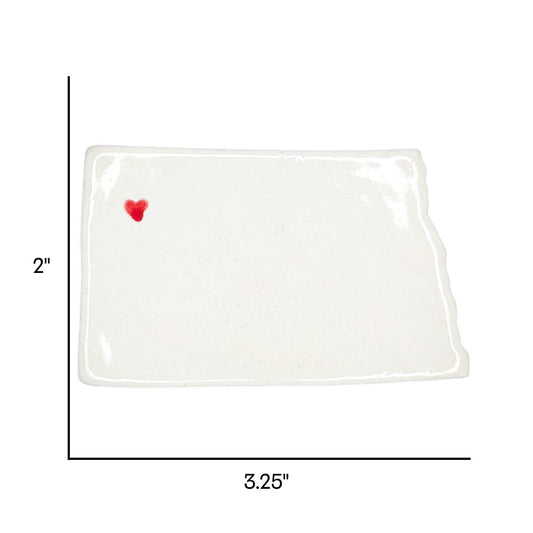 Williston Ceramic Magnet for Fridge - Handcrafted North Dakota State Decor Gift