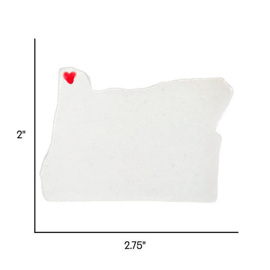 Astoria Ceramic Magnet for Fridge - Handcrafted Oregon State Decor Gift