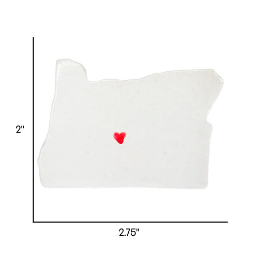 Bend Ceramic Magnet for Fridge - Handcrafted Oregon State Decor Gift