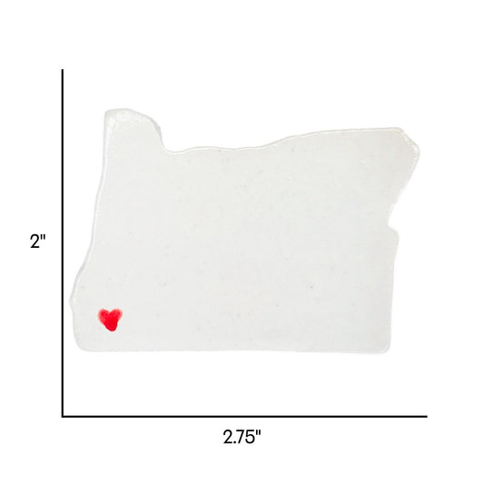 Grants Pass Ceramic Magnet for Fridge - Handcrafted Oregon State Decor Gift