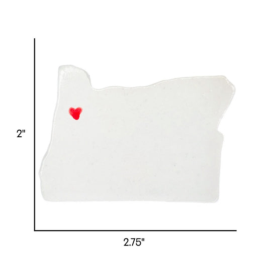 Salem Ceramic Magnet for Fridge - Handcrafted Oregon State Decor Gift