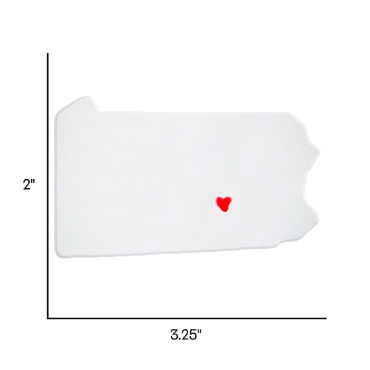 Harrisburg Ceramic Magnet for Fridge - Handcrafted Pennsylvania State Decor Gift