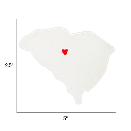 Columbia Ceramic Magnet for Fridge - Handcrafted South Carolina State Decor Gift