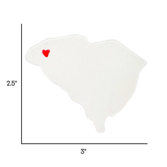 Greenville Ceramic Magnet for Fridge - Handcrafted South Carolina State Decor Gift