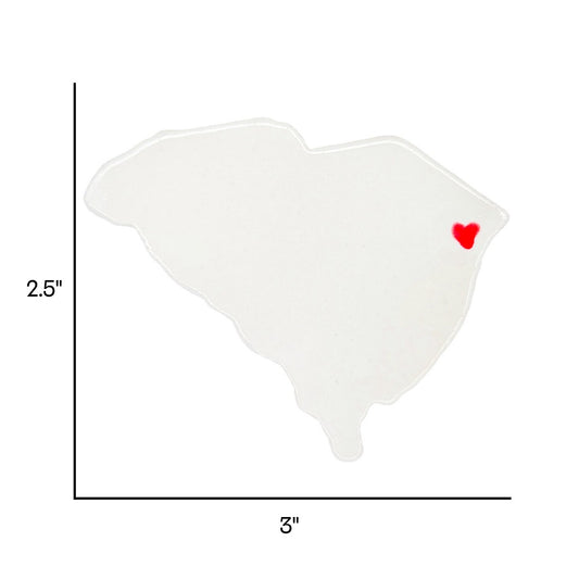 Myrtle Beach Ceramic Magnet for Fridge - Handcrafted South Carolina State Decor Gift