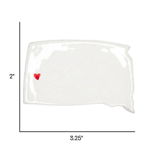 Sturgis Ceramic Magnet for Fridge - Handcrafted South Dakota State Decor Gift