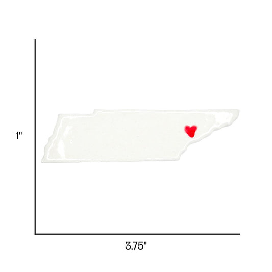 Knoxville Ceramic Magnet for Fridge - Handcrafted Tennessee State Decor Gift