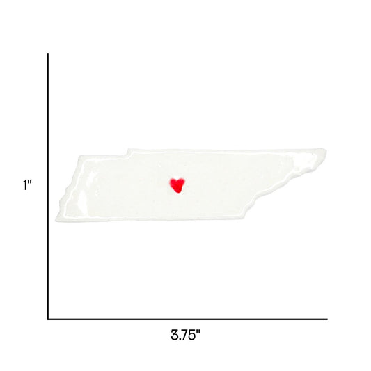 Murfreesboro Ceramic Magnet for Fridge - Handcrafted Tennessee State Decor Gift