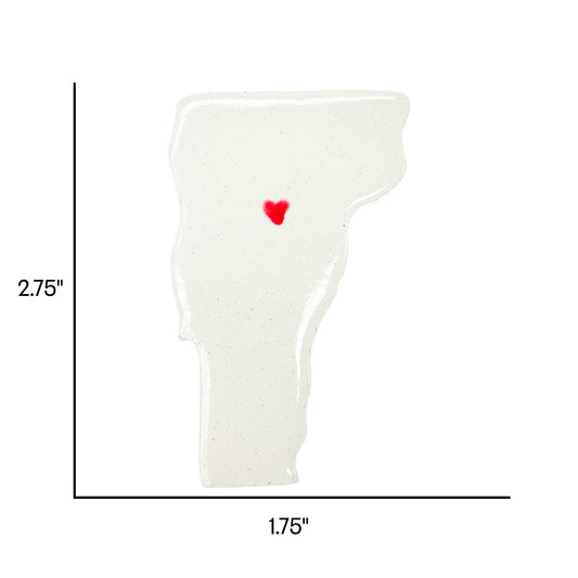 Montpelier Ceramic Magnet for Fridge - Handcrafted Vermont State Decor Gift